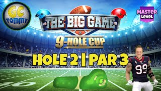 Master QR Hole 2  Par 3 HIO  Big Game 9hole cup Golf Clash Guide [upl. by Vaughn]