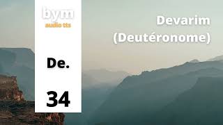 Devarim Deutéronome 34  BYM Audio TTS [upl. by Ahseryt]