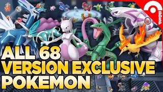 ALL 68 Version Exclusive Pokemon in Pokemon Brilliant Diamond amp Shining Pearl [upl. by Ovid]