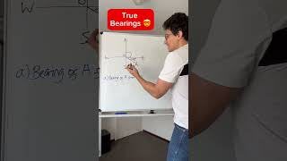 Understanding True Bearings maths maths bearings [upl. by Ahsekal]