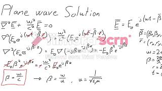 ENGR 459 Wave equation and planewave solutions [upl. by Acirederf]