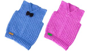 Sweater tejido a crochet para Hombre 😃 Paso a paso Tutorial N°1 [upl. by Brewster200]