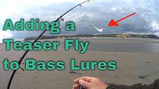 Adding a Teaser Fly to Bass spinning lures [upl. by Yatnuahs]