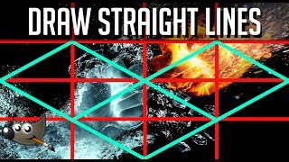 How to Draw Straight Lines in GIMP  Tutorial for Beginners [upl. by Gunther492]