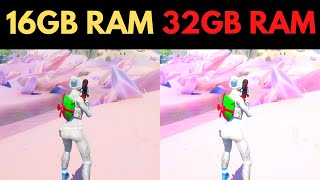 FORTNITE 16GB RAM VS 32GB RAM SEASON 5 [upl. by Normandy]