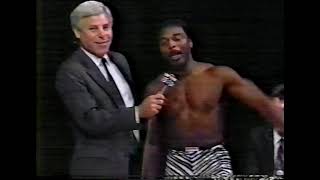 USWA TV 8171991 Brickhouse Brown is MC Slammer Plus HumongousFreezer ThompsonDr Tom Prichard [upl. by Aggie407]