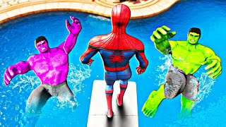 GTA 5 Epic Water Ràgdolls SpiderMan Jumps  Fails ep 19 ragdolls spiderman epic [upl. by Blossom]