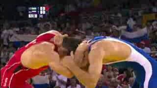 Uzbekistan vs Russia  Wrestling  Mens 74KG Freestyle  Beijing 2008 Summer Olympic Games [upl. by Lamak603]