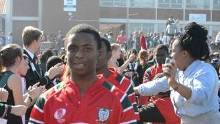 Kingsway High 1st Team Rugby Tunnel 2014 Part 2 [upl. by Okiron]