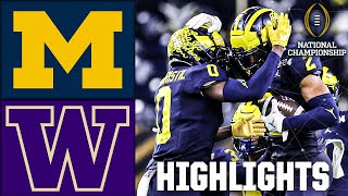 CFP National Championship Michigan Wolverines vs Washington Huskies  Full Game Highlights [upl. by Niehaus]