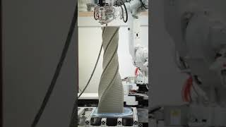 3D Printed Column  3dcp robot manufacturing [upl. by Lemyt72]