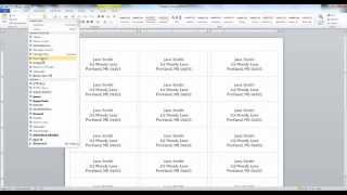 How to create labels in Word [upl. by Leoine]