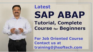 SAP ABAP Tutorial for Beginners in SAP ERP [upl. by Dempster299]