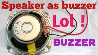 Homemade buzzer from speaker  Lol [upl. by Olegna]