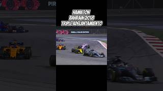 Hamilton imparable ¡Triple adelantamiento brutal en Bahrein 🚀🏎️ [upl. by Suruat]