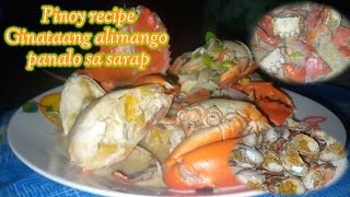 Mud Crabs Catch amp Cook Ginataang Alimango  Pinoy recipe🤤😍Panalo [upl. by Onairelav]