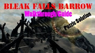 Skyrim Bleak Falls Barrow WalkthroughTutorial [upl. by Flavio248]