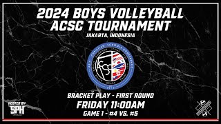 Game 1  Bracket Play  ACSC Boys Volleyball 2024 [upl. by Duhl]