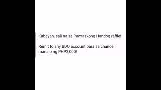 PAMASKONG HANDOG MULA SA BDO shorts [upl. by Asilej]