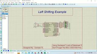 Left Shifting Eight Bit Register  PIC18F45K20  XC8 [upl. by Smukler]