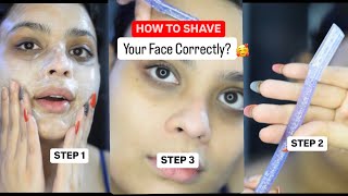 How to shave your facial hair at home IN THREE STEPS omg [upl. by Gisser]