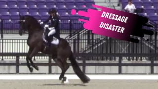 Dressage Disaster Mikala Munter Finds The Pitfalls Of Skyfall In The Grand Prix Dressage At WEC [upl. by Renaldo]