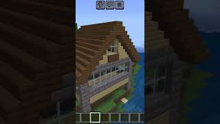 Minecraft Haus aus Fichtenholz und EichenholzSteinziegel [upl. by Appilihp]