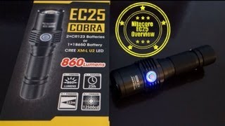 Nitecore EC25 Cobra Flashlight Overview [upl. by Airdnax]