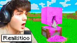 REAGISCO AI TIKTOK PIÙ REALISTICI di MINECRAFT [upl. by Gannes]