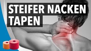 STEIFER NACKEN TAPEN  Kinesiology Anleitung Komplett [upl. by Brian401]