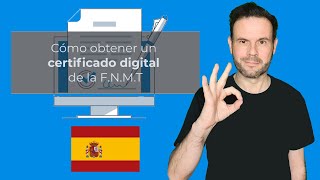 Tutorial Obtener certificado digital FNMT España ¡𝗠𝗜𝗥𝗔 la descripción del vídeo [upl. by Eejan88]