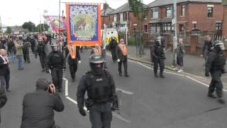 Ardoyne Road 2012 orange order march [upl. by Dnomsaj]