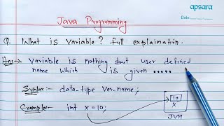 Variables in Java Hindi  What is variable full Explanation with types [upl. by Airdnek]