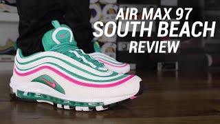 AIR MAX 97 SOUTH BEACH REVIEW [upl. by Ecineg]