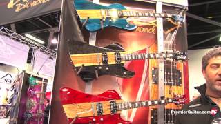 NAMM 13  DBZ Diamond Guitars Hailfire SM Demo [upl. by Elleinad781]