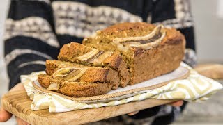 FLUFFY VEGAN BANANA BREAD  Easy Recipe [upl. by Mona36]