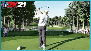 The Masters Round 1  PGA TOUR 2K21 Gameplay [upl. by Azilef937]