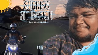 SunRise At Beach  FLFunVlogs funvlog fun trending beach beachvibes vjsiddhu [upl. by Latona539]