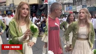 Papá tico se vuelve viral a nivel mundial por su comportamiento con su hija en desfile [upl. by Crin]