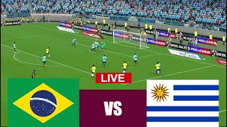 uruguay vs brazil en vivo  simulación y recreación de videojuego EFOOTBALL [upl. by Eiddal]