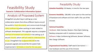 Feasability Study [upl. by Carlota]