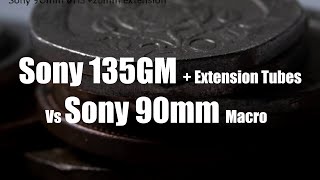 Sony 135GM extension macro tubes vs Sony 90mm Macro [upl. by Iaoh]