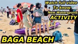 Baga Beach Goa  Current Situation April 2024  WatersportsShacksKayaking  Goa Vlog [upl. by Oppen]