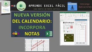 Nueva versión CALENDARIO con NOTAS [upl. by Rolat]