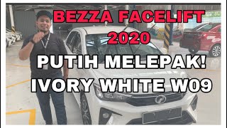 PERODUA BEZZA PUTIH FACELIFT  WARNA IVORY WHITE  Sekilas Pandang 2020 [upl. by Thorner]