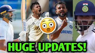 HUGE UPDATES on INDIA A vs B amp INDIA C Vs D  Duleep Trophy 🔥 Musheer Khan Akash Shreyas News [upl. by Cadmarr]