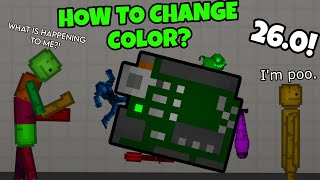 HOW TO CHANGE NEW OBJECTS COLOR 🌈 VERY EASY  MELON PLAYGROUND 260 [upl. by Aehcim]