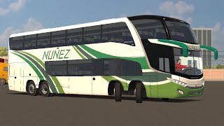 Marcopolo G7 Paradiso 1800 DD  Volvo B430R 8x2  Núñez  World Bus Driving Simulator [upl. by Ariahs]