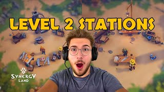 Synergy Land Gameplay part 12  Leveling up the Sawmill and Blacksmith [upl. by Kenley]