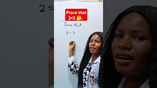 Crazy math question Prove that 23 🤔 mathshorts algebra education [upl. by Scully]